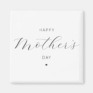 Imán Feliz Día de la Madre Tipografía Elegante de Guión
