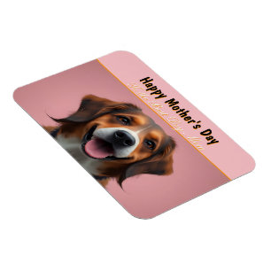 Imán Feliz día de las madres a la mejor madre del perro