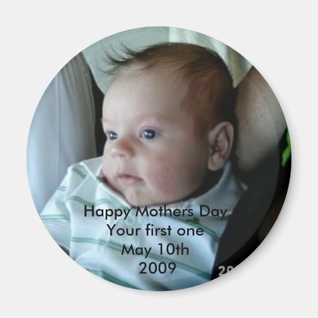 Imán Feliz Día de las Madres El Primero Tuyo (Frente)