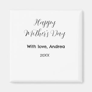 Imán Feliz día de las madres nombre fecha año con amor 