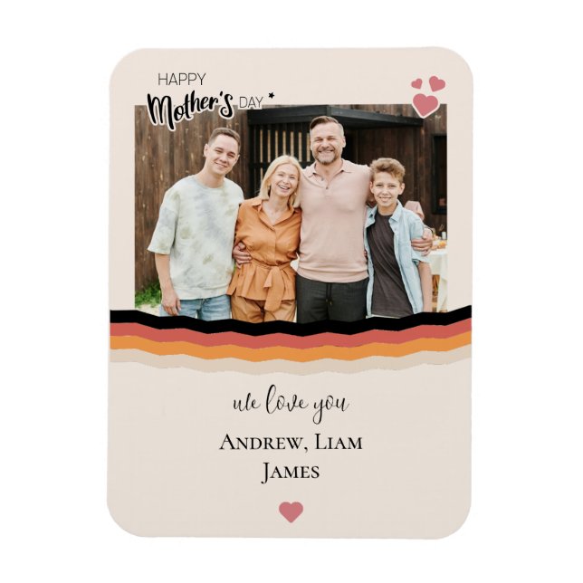 Imán Feliz día de madre te amamos (Vertical)