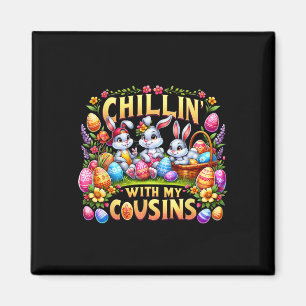 Imán Feliz Día de Pascua Chillándose con mi Primo Día d