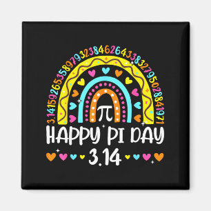 Imán Feliz Día de Pi 3.14 Número Arcoíris Profesor de M