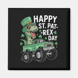 Imán Feliz día de San Pat-rex Patricio Dinosaurio Monst