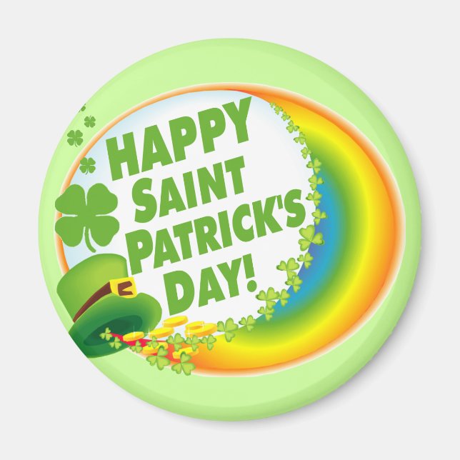 Imán ¡Feliz Día de San Patricio! (Frente)