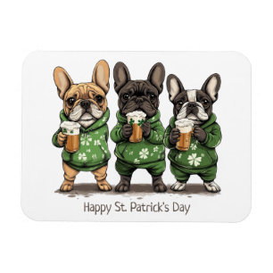 Imán Feliz Día de San Patricio, Bulldoges franceses