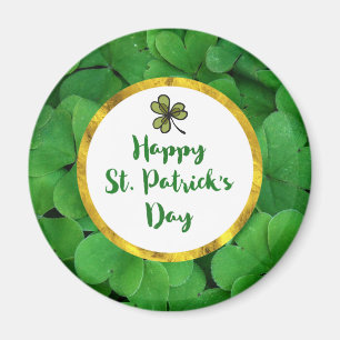 Imán Feliz Día de San Patricio con vestidores verdes