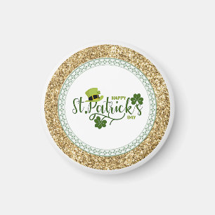 Imán Feliz Día de San Patricio, diseño de vacaciones,