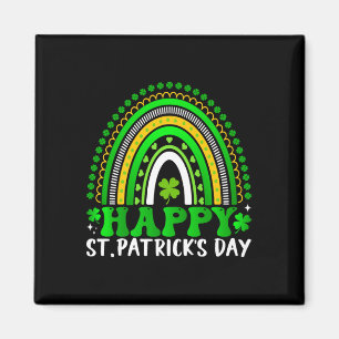 Imán Feliz Día de San Patricio lindo arcoiris St. Patri