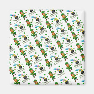 Imán Feliz Día de San Patricio Magnets Leprechaun