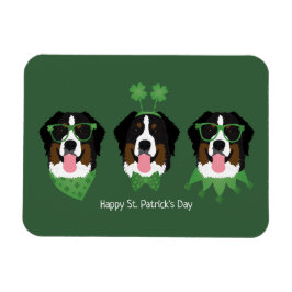 Imán Feliz Día de San Patricio Perros de Montaña de Ber