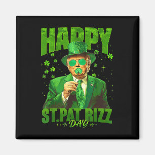 Imán Feliz Día de San Patricio Rizz Gracioso Día de San