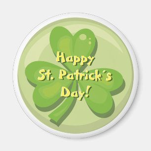 Imán Feliz Día de San Patricio Shamrock