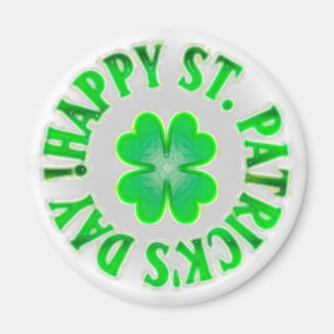Imán ¡Feliz Día de San Patricio! Vintage Shamrock