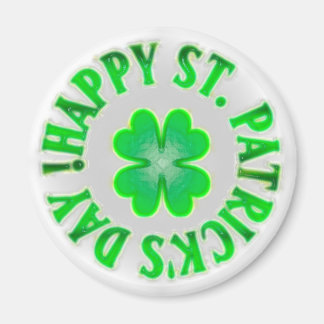 Imán ¡Feliz Día de San Patricio! Vintage Shamrock
