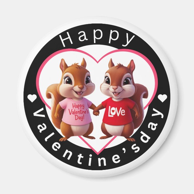 Imán Feliz Día de San Valentín (Frente)