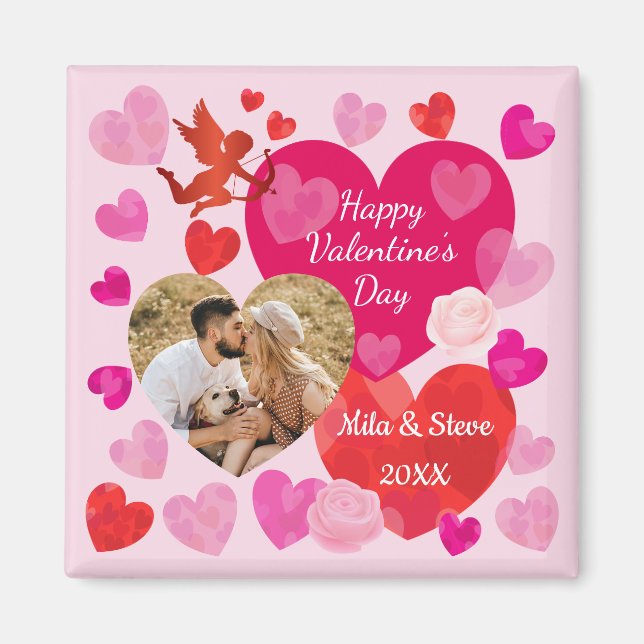 Imán Feliz Día de San Valentín (Frente)