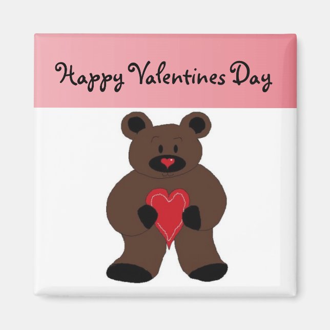 Imán Feliz Día de San Valentín (Frente)