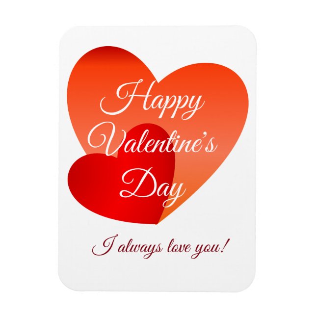 Imán Feliz Día de San Valentín (Vertical)