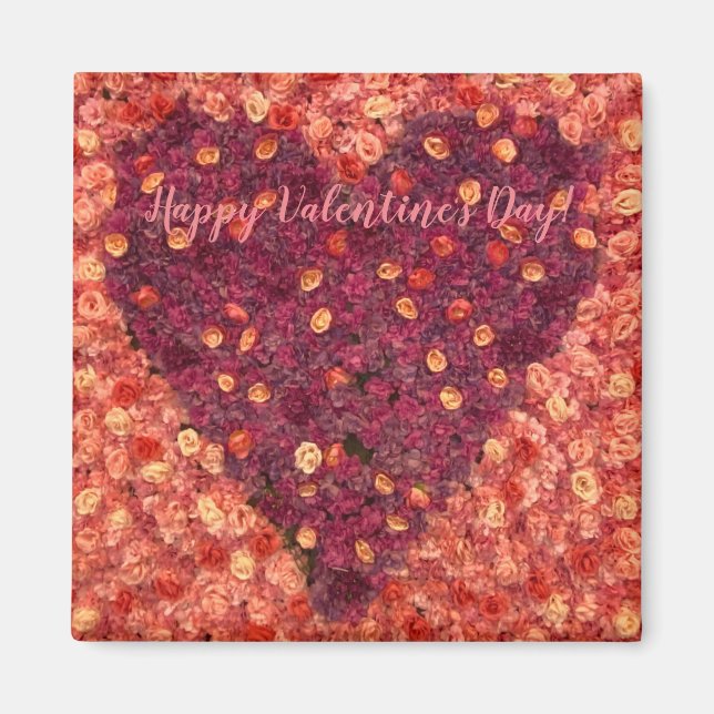 Imán ¡Feliz Día de San Valentín! (Frente)