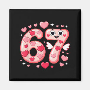 Imán Feliz día de San Valentín 67 Meme Corazones Lazo C