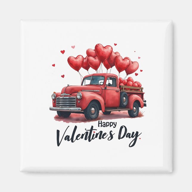 Imán Feliz Día de San Valentín al conjunto de parejas c (Frente)