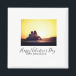 Imán Feliz día de San Valentín amor añadir nombre foto<br><div class="desc">Diseño</div>
