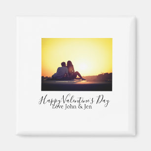 Imán Feliz día de San Valentín amor añadir nombre foto 