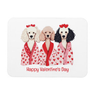 Imán Feliz día de San Valentín Caniches estándar