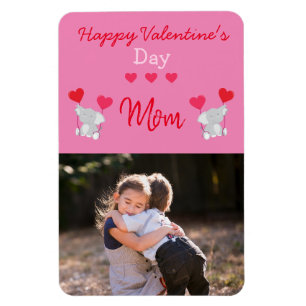 Imán Feliz Día de San Valentín foto de mamá