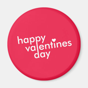 Imán Feliz Día de San Valentín Love Heart Modern Tren