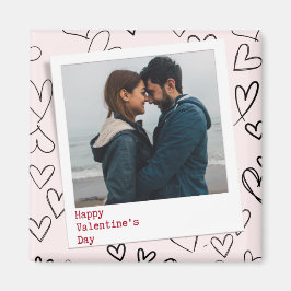 Imán Feliz Día de San Valentín Moderna y elegante foto