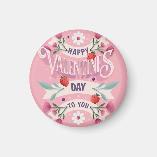 Imán Feliz Día de San Valentín para ti (Frente)