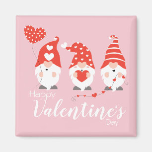 Imán Feliz Día de San Valentín se vuelve rosado rojo
