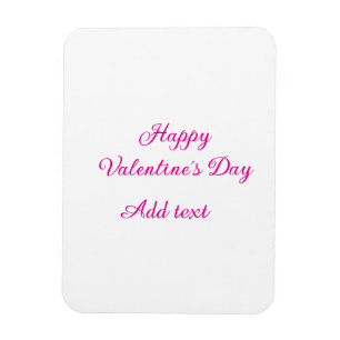 Imán Feliz día de San Valentín texto nombre mensaje ros
