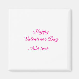 Imán Feliz día de San Valentín texto nombre mensaje ros