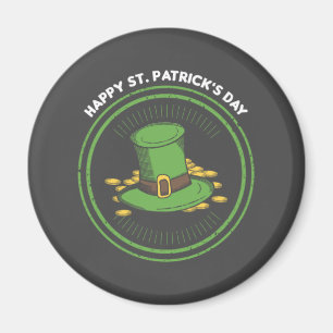 Imán Feliz Día de Santo Patrocinio Irlanda Shamrock