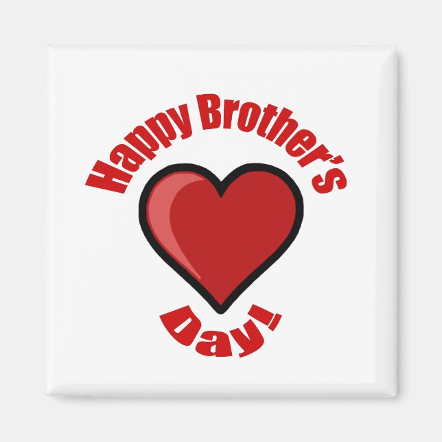 Imán ¡Feliz Día del Hermano! (Frente)