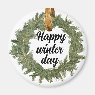 Imán Feliz Día del Invierno