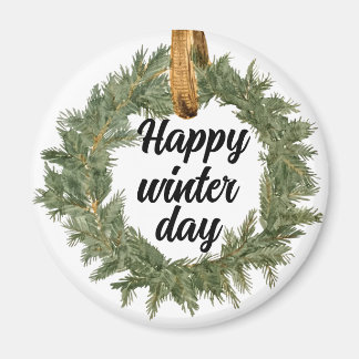 Imán Feliz Día del Invierno