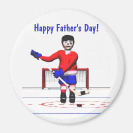 Imán Feliz Día del Padre de Hockey