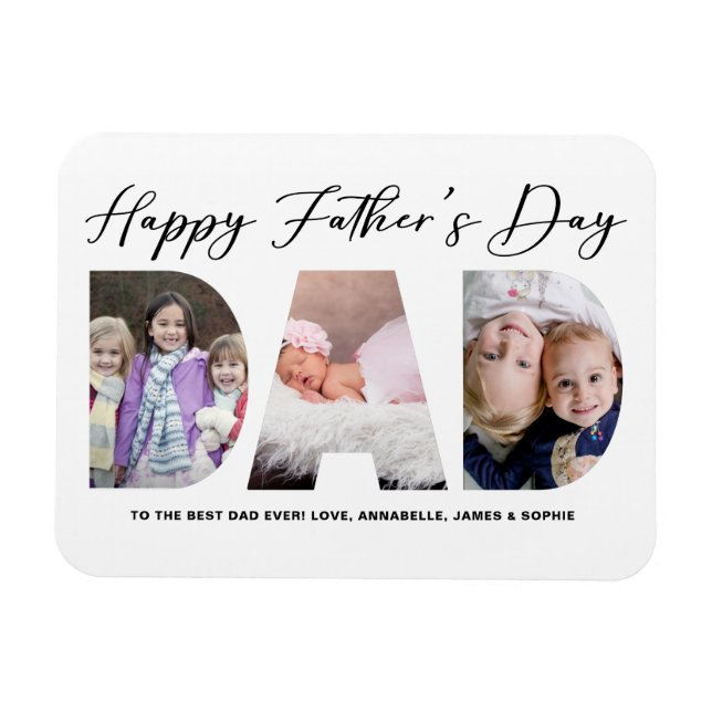 Imán Feliz Día del Padre| Foto del Día del Padre (Horizontal)