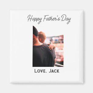Imán Feliz día del padre foto padre simple amor moderno