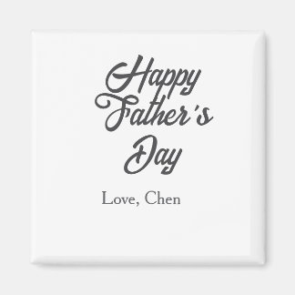 Imán Feliz día del padre gris nombre amor mejor papá de