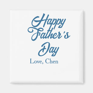 Imán Feliz día del padre gris nombre amor mejor papá de