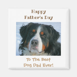 Imán Feliz Día del Padre, mejor foto de papá perro
