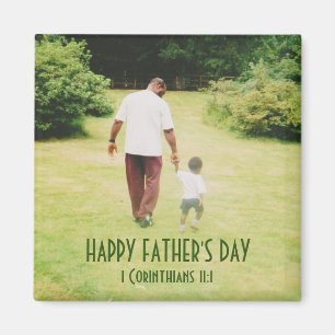 Imán FELIZ DÍA DEL PADRE Modelo a seguir personalizable