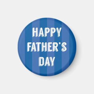 Imán Feliz Día del Padre Rayas Azules - Día del Padre