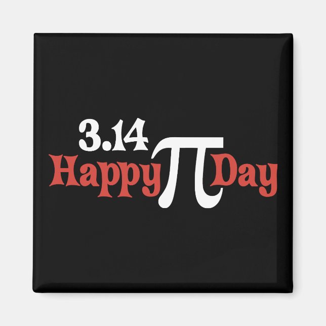 Imán Feliz Día del Pi 3.14 - 14 de marzo (Frente)
