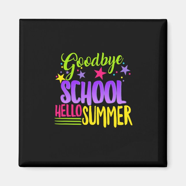 Imán Feliz Día Del Profesor De La Escuela, Hola, Stud D (Frente)